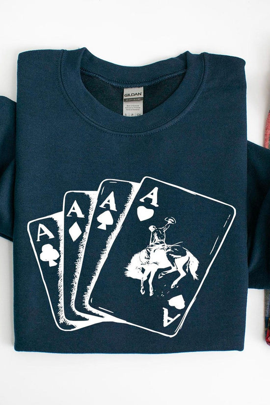 wboy Western Sweatshirt, Playing Card Sweatshirt, Poker Card Sweatshirt, Country Sweatshirt