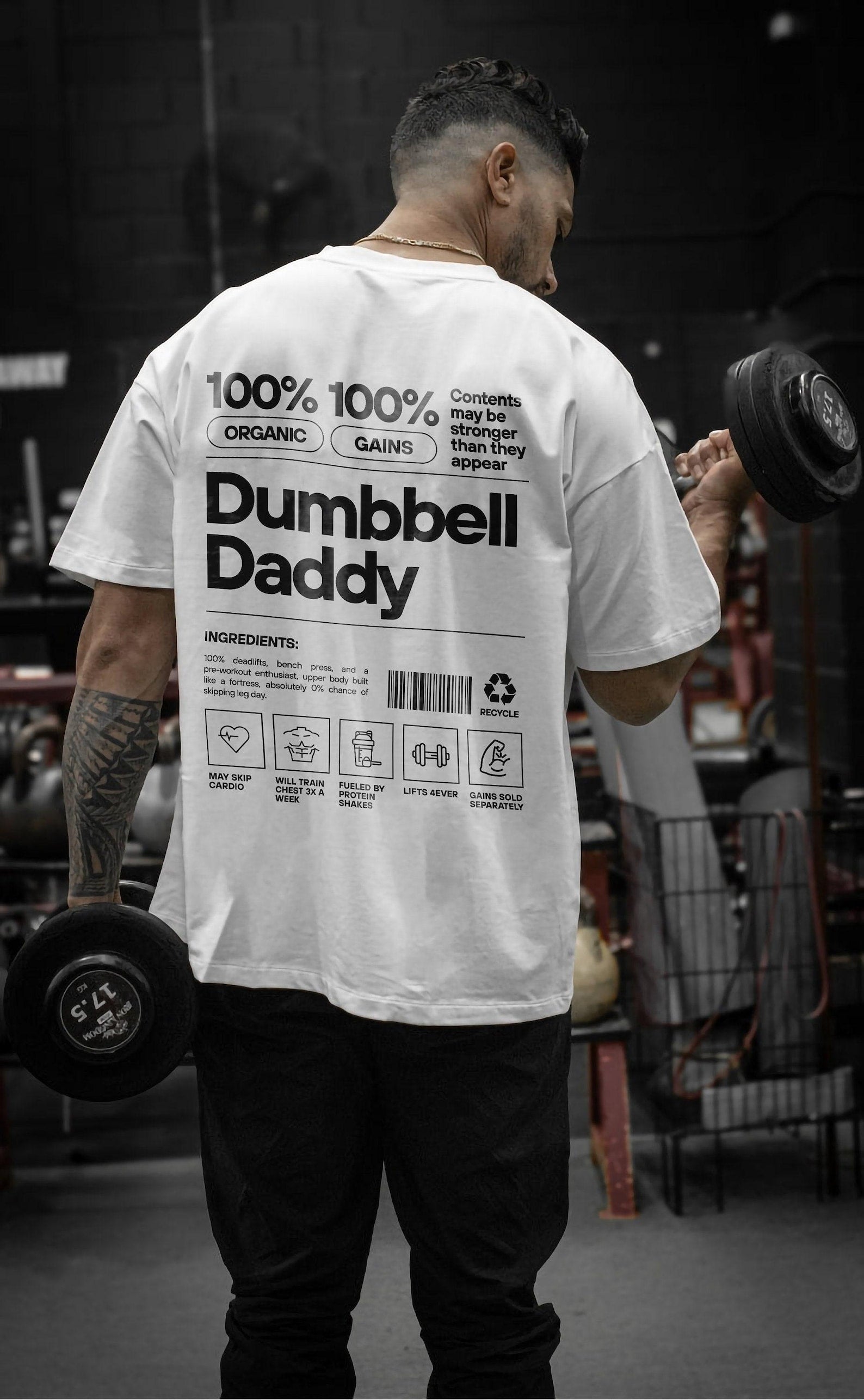 Dumbbell Dady Tshirt, Gym Rat tshirt, Motivation Gym 2025 t-shirt, Gym meme t-shirt, Gym Hoodie, Dumbbell tshirt, Gains Gym tshirt