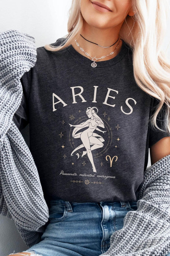 Aries Shirt, Zodiac Sign Birthday Gift, Astrology Unisex Tee