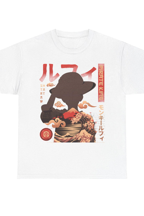 Pirate King Luffy Anime Shirt, Straw Hat Pirates Monkey D Luffy One Piece Manga Shirt, Mugiwara, Sanji, Zoro Japanese Anime Tee