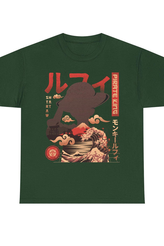 Pirate King Luffy Anime Shirt, Straw Hat Pirates Monkey D Luffy One Piece Manga Shirt, Mugiwara, Sanji, Zoro Japanese Anime Tee