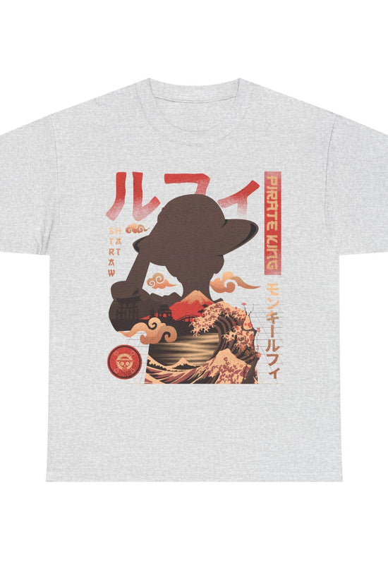 Pirate King Luffy Anime Shirt, Straw Hat Pirates Monkey D Luffy One Piece Manga Shirt, Mugiwara, Sanji, Zoro Japanese Anime Tee