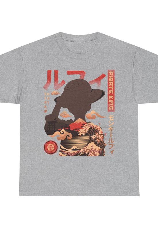 Pirate King Luffy Anime Shirt, Straw Hat Pirates Monkey D Luffy One Piece Manga Shirt, Mugiwara, Sanji, Zoro Japanese Anime Tee