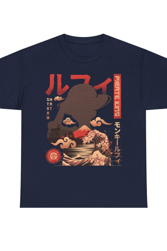 Pirate King Luffy Anime Shirt, Straw Hat Pirates Monkey D Luffy One Piece Manga Shirt, Mugiwara, Sanji, Zoro Japanese Anime Tee