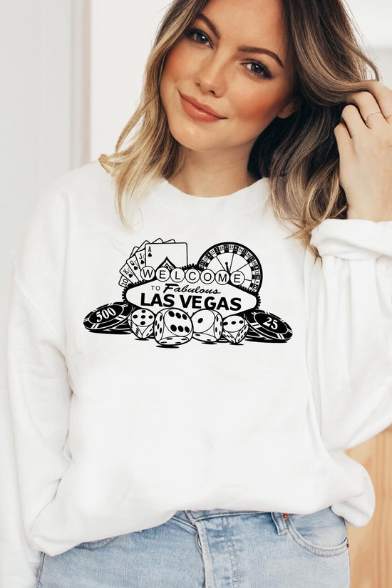 Welcome To Fabulous Las Vegas Sweatshirt and Hoodie, Retro Casino Gambling Sweatshirt