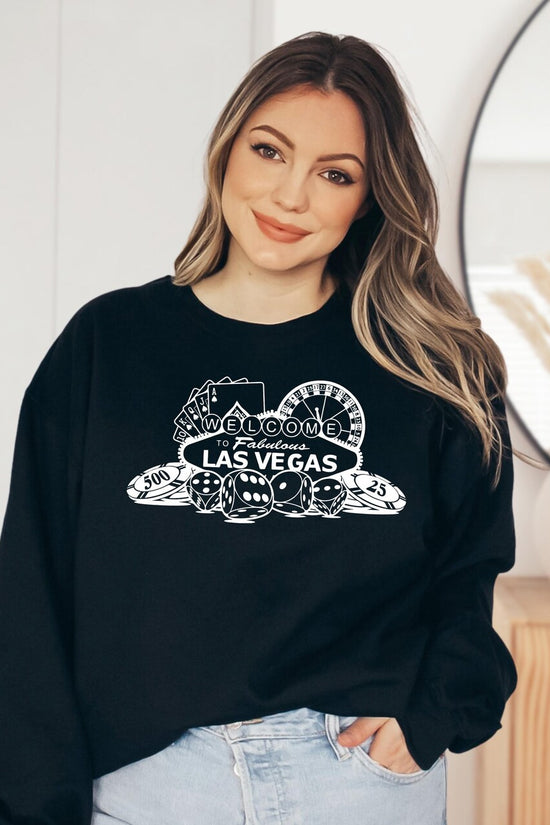 Welcome To Fabulous Las Vegas Sweatshirt and Hoodie, Retro Casino Gambling Sweatshirt