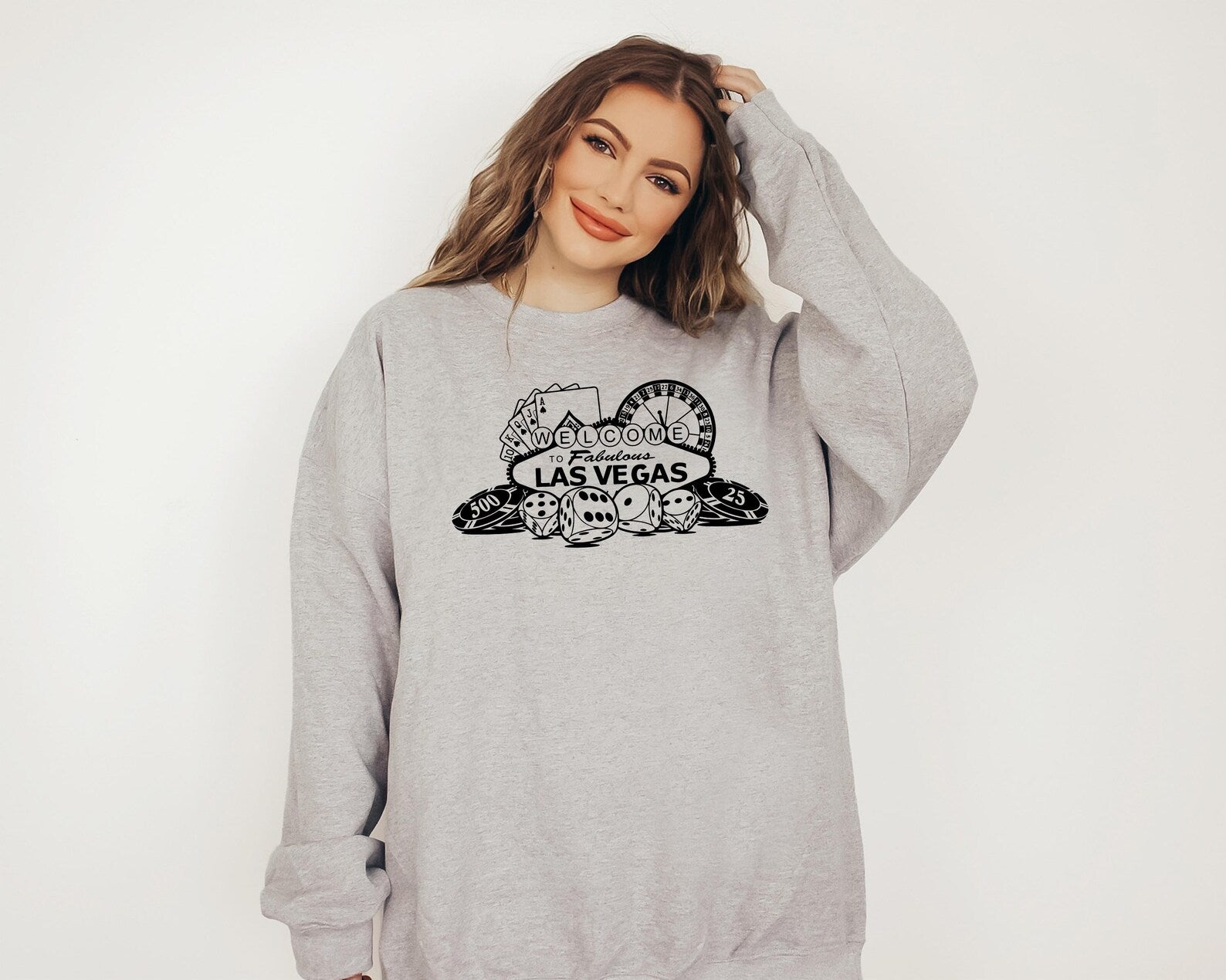 Welcome To Fabulous Las Vegas Sweatshirt and Hoodie, Retro Casino Gambling Sweatshirt