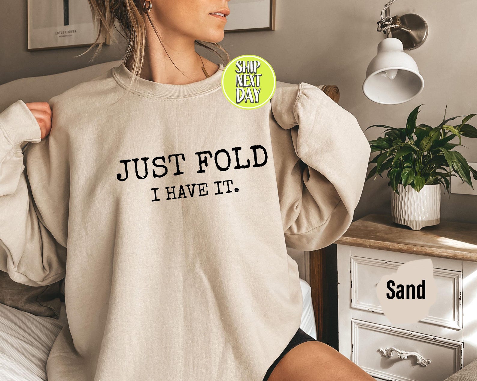 Just Fold Sweatshirt, Card Games Sweater, Poker Shirt, Gift For Poker Players, Poker Lovers Hoodie, Board Games Shirt, Gift For Friend-TC074