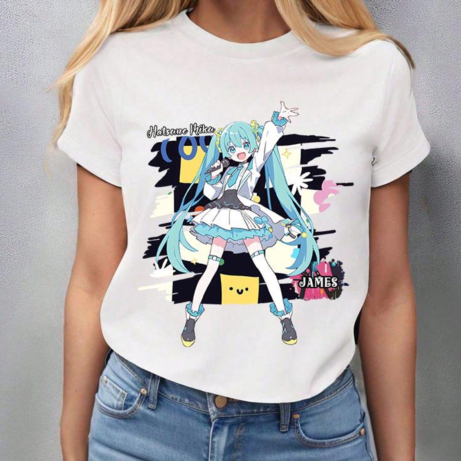 Cute Hatsune Miku t - shirts Personalized T- shirts-the perfect gift for birthdays, weddings, special occasions Hatsune Miku t shirt