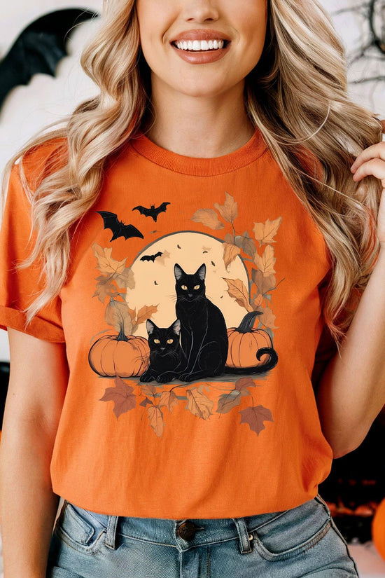 Halloween Cat Shirt, Cat Shirt, Ghost Cat Shirt, Halloween Shirt, Halloween Cat Tee, Cat Lover Shirt, Fall Black Shirt, Cat lady Shirt, Gift