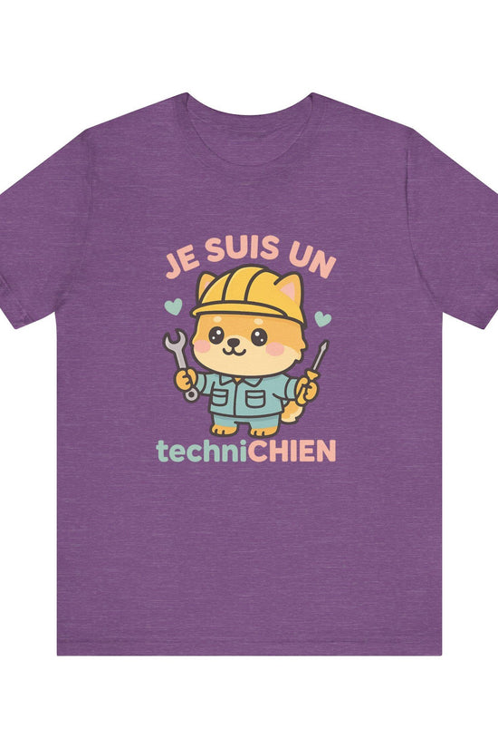 Kawaii Chibi 'Je suis un techniCHIEN' T-Shirt– Cute Dog Lover T-Shirts - Funny Dog T-Shirts • Technician Gifts • Kawaii Pomeranian Shirts