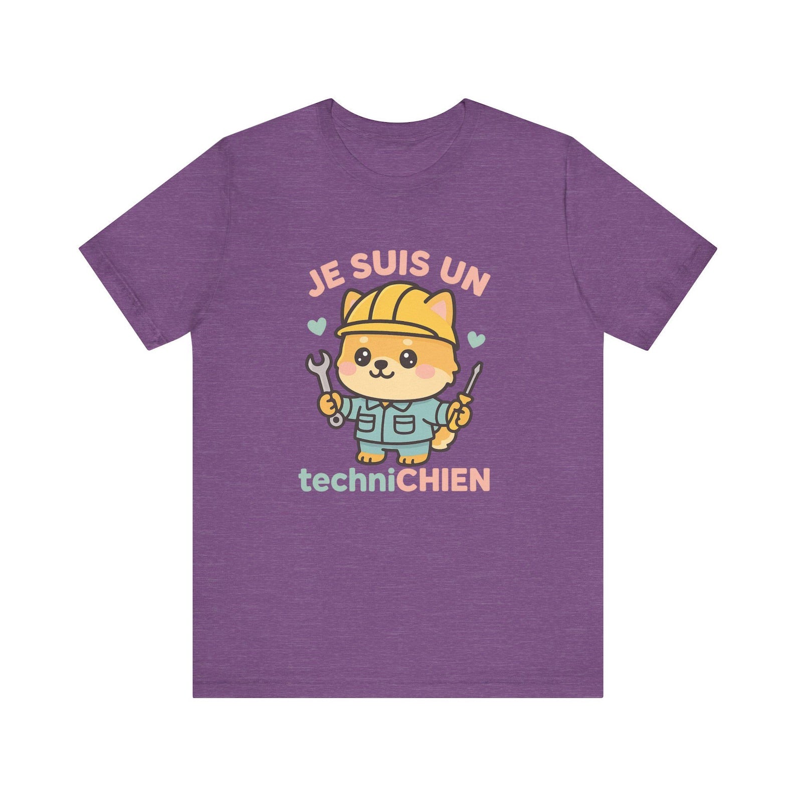 Kawaii Chibi 'Je suis un techniCHIEN' T-Shirt– Cute Dog Lover T-Shirts - Funny Dog T-Shirts • Technician Gifts • Kawaii Pomeranian Shirts
