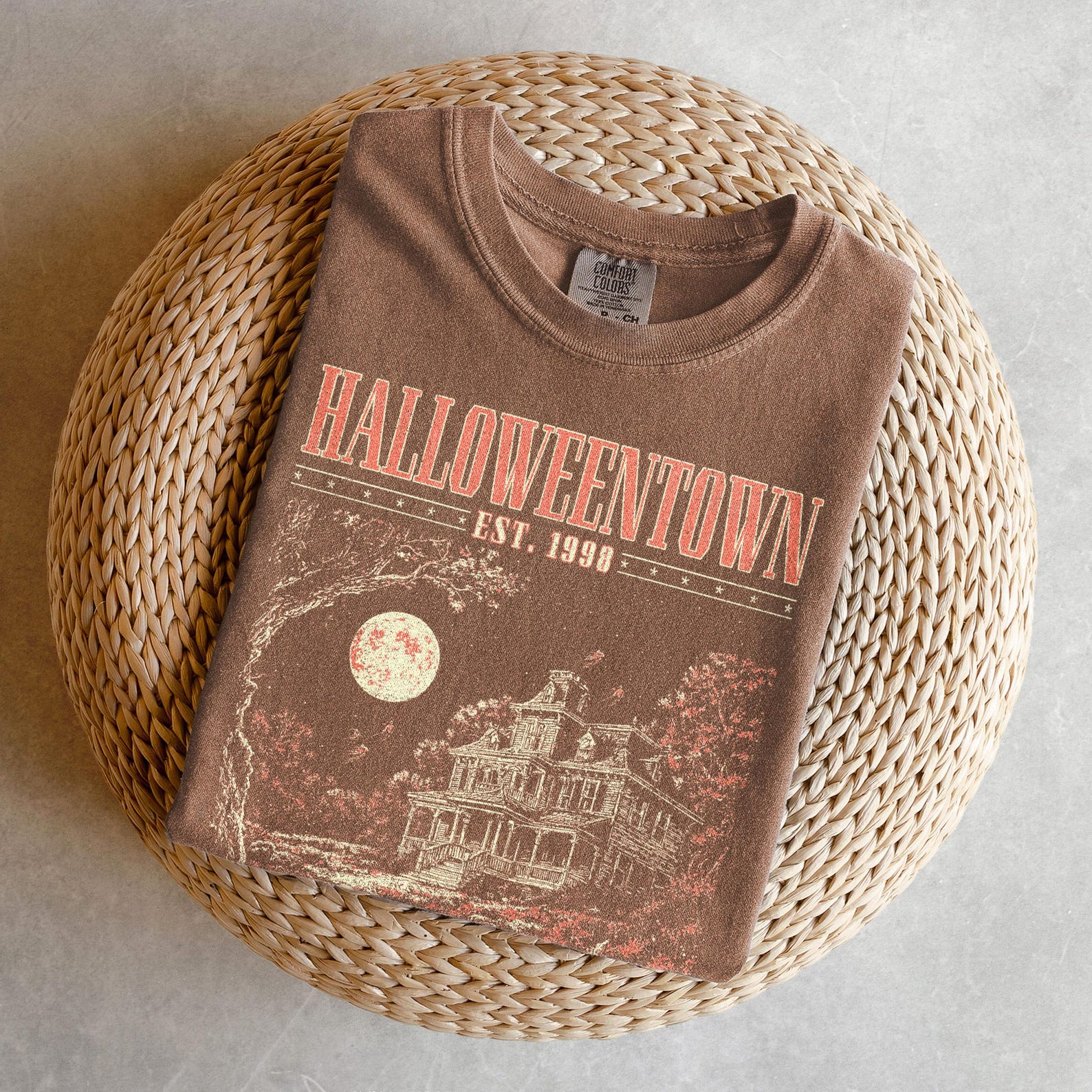 Halloweentown Shirt - Retro Halloween Comfort Colors Shirt, Not So Scary Shirt, Aesthetic Halloween Town Est 1998 Shirt, Spooky Fall Shirt