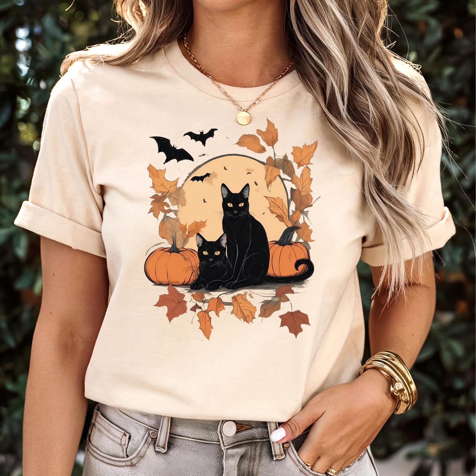 Halloween Cat Shirt, Cat Shirt, Ghost Cat Shirt, Halloween Shirt, Halloween Cat Tee, Cat Lover Shirt, Fall Black Shirt, Cat lady Shirt, Gift
