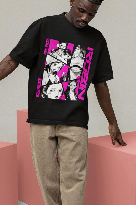 Nico Robin T-Shirt, One Piece Graphic Tee, Unisex Streetwear Cotton Shirt, Japanese Style Anime Top, Otaku Fashion Gift