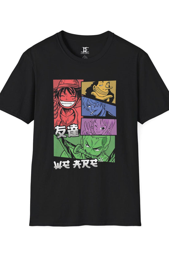 One Piece Anime T-Shirt Colorful Unisex Shirt with Luffy & Crew Otaku Clothing, Anime Gift Idea
