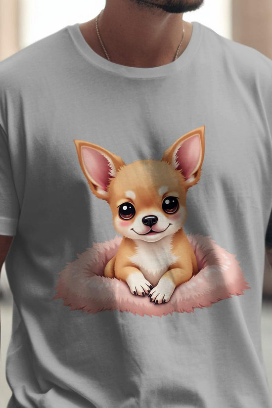 Cute Chihuahua T-Shirt, Puppy Dog Tee, Pet Lover Gift, Cartoon Chihuahua, Funny Dog Shirt