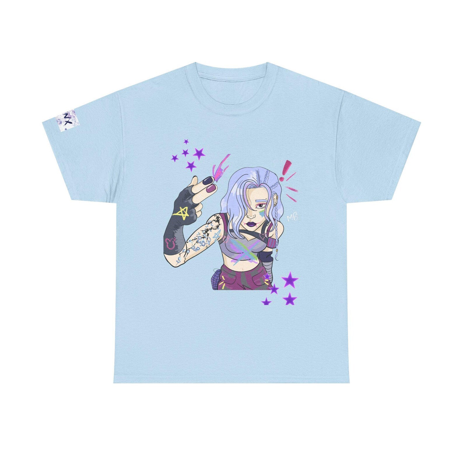 Arcane jinx inspired from League of legends Graphic Tee, Unisex Streetwear, Casual , JINX Design, Hipster Fashion
