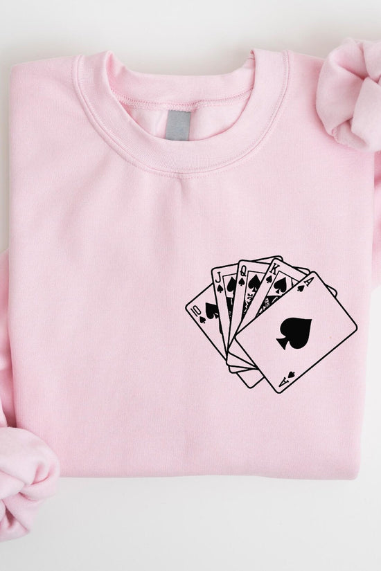 Graphic Poker Sweatshirt, Playing Poker Hoodie, Gift For Poker Player, Poker Sweatshirt, Night Game Sweatshirt, Graphic Casino Sweatshirt