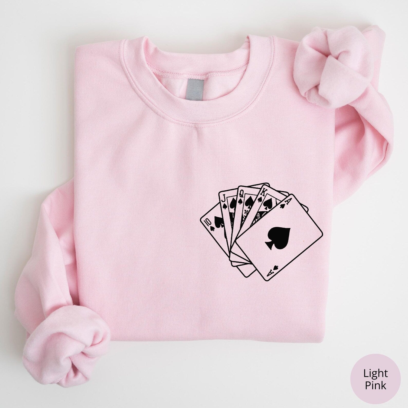 Graphic Poker Sweatshirt, Playing Poker Hoodie, Gift For Poker Player, Poker Sweatshirt, Night Game Sweatshirt, Graphic Casino Sweatshirt