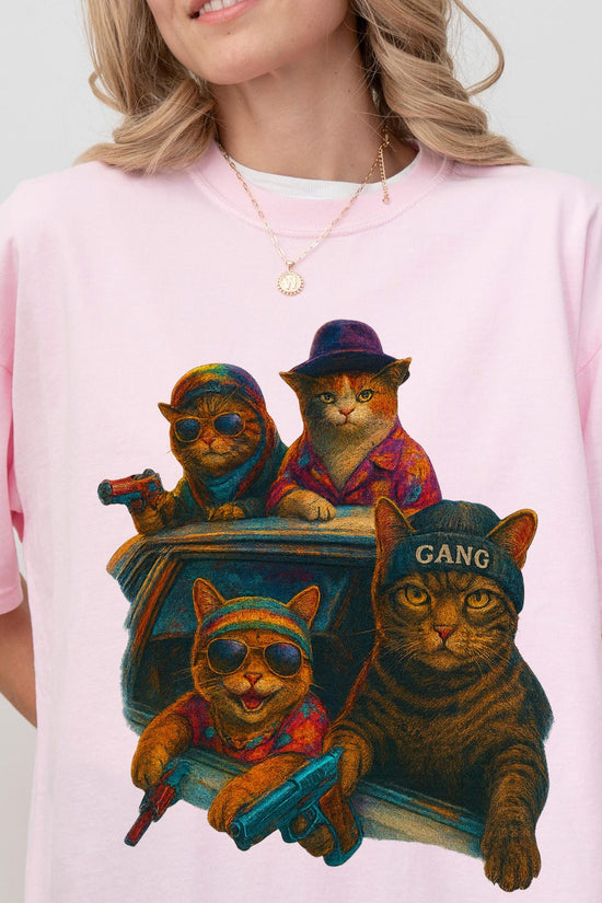 Funny Cat Gang Vintage Shirt, Cat Mugshot Meme Tee, Gangster Cat Graphic Shirt, Funny Cat Meme Shirt, Sarcastic Cat Shirt