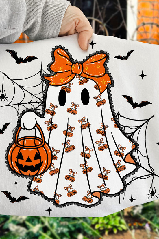 Lace Ghost Coquette, Ghost Halloween, Girly Ghost Lacey Ghost Shirt, Halloween Shirt, Sweatshirt