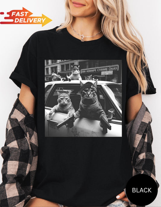 Funny Cat Gang Shirt, Funny Cat Meme Shirt,Sarcastic Tshirt, Graphic Shirt, Cat Gang Tee,Cat Shirt ,Cat Lover Gift Tee