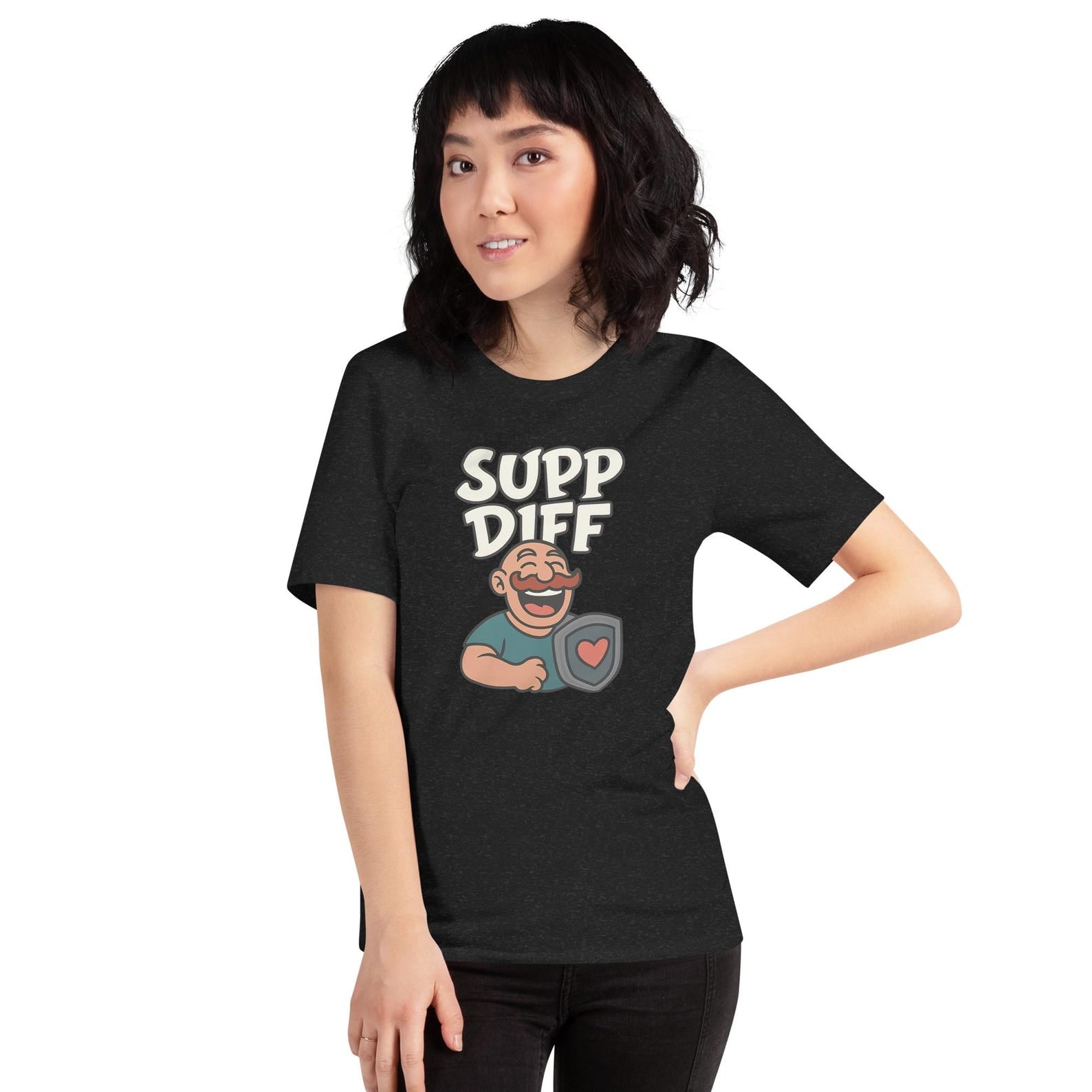 "SUPP DIFF" T-Shirt – Gift Idea for Gamers, Support Main, Braum League