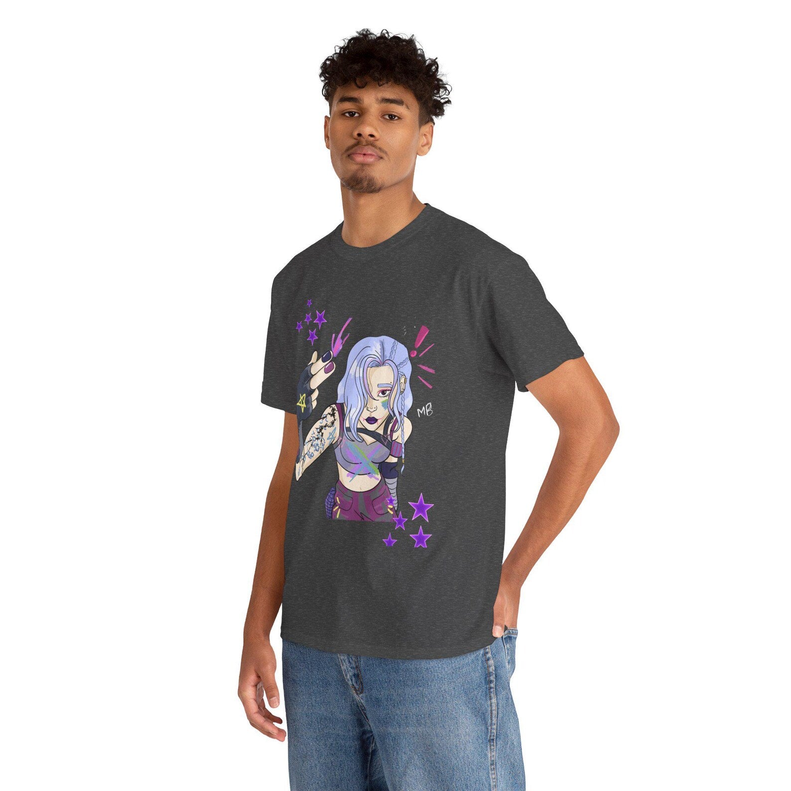 Arcane jinx inspired from League of legends Graphic Tee, Unisex Streetwear, Casual , JINX Design, Hipster Fashion