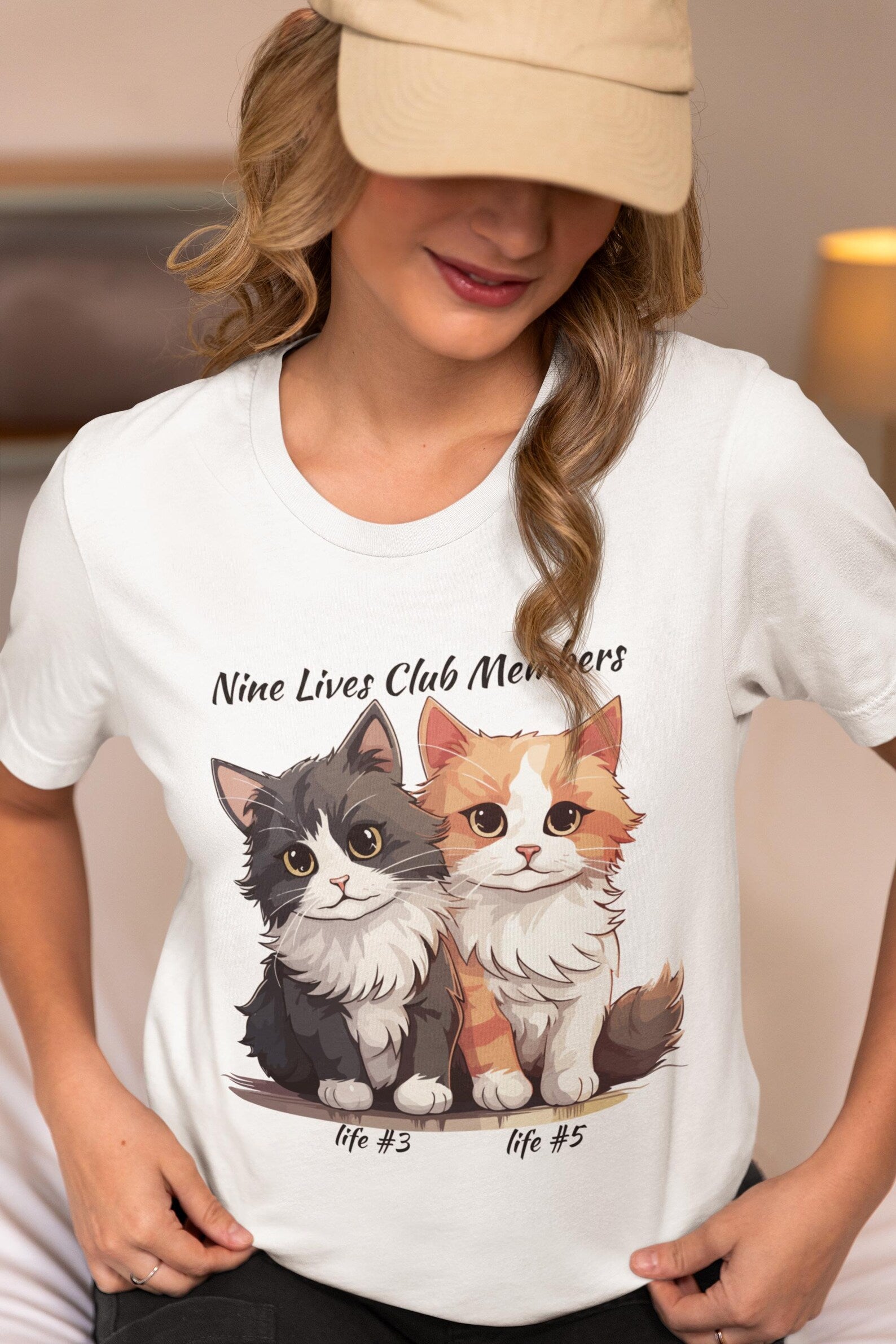 Unisex Funny Cat T-Shirt – Cute Kitty Graphic Top, Cat Lover Gift, Cat Mom & Dad Shirt, Whimsical Feline Humor Tee