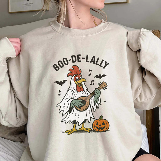 Boo De Lally Chicken Halloween Shirt, Sweatshirt