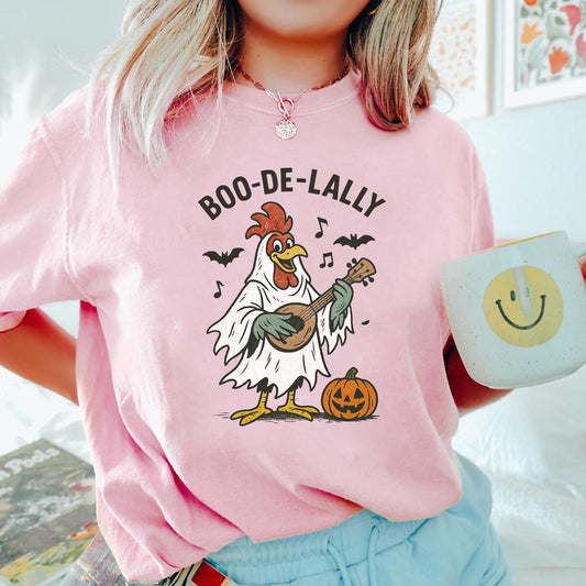 Boo De Lally Chicken Halloween Shirt, T-Shirt