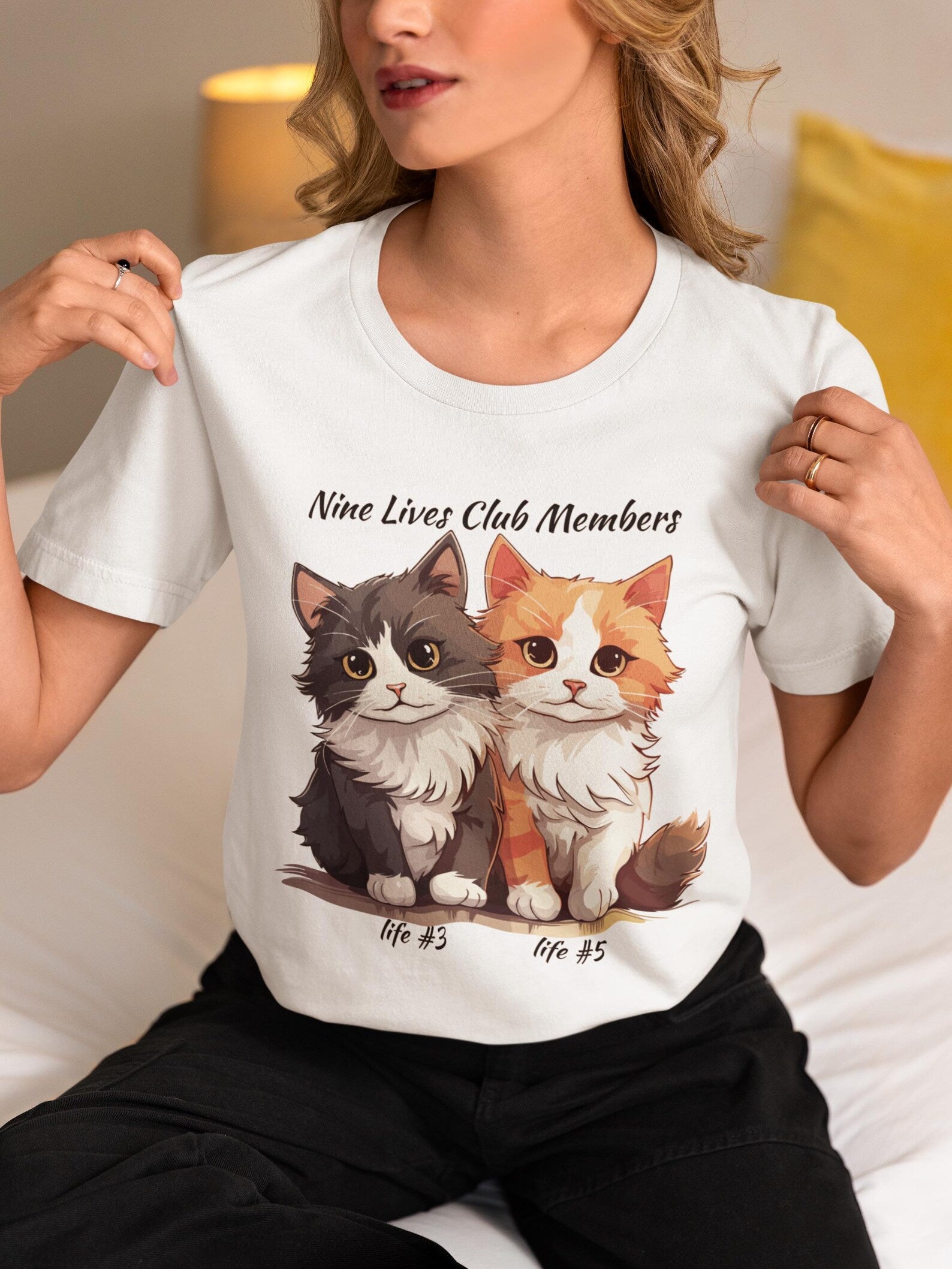 Unisex Funny Cat T-Shirt – Cute Kitty Graphic Top, Cat Lover Gift, Cat Mom & Dad Shirt, Whimsical Feline Humor Tee