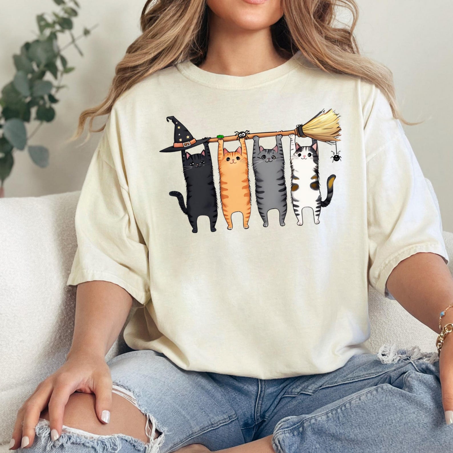 Halloween Cat Shirt, Funny Cat Lover Halloween Shirt, Halloween Cat T-Shirt, Fall Cat Tee, Cat Lover Gift