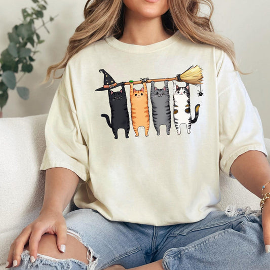 Halloween Cat Shirt, Funny Cat Lover Halloween Shirt, Halloween Cat T-Shirt, Fall Cat Tee, Cat Lover Gift