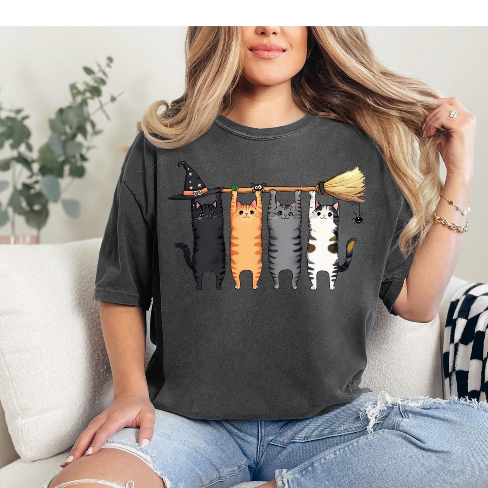 Halloween Cat Shirt, Funny Cat Lover Halloween Shirt, Halloween Cat T-Shirt, Fall Cat Tee, Cat Lover Gift