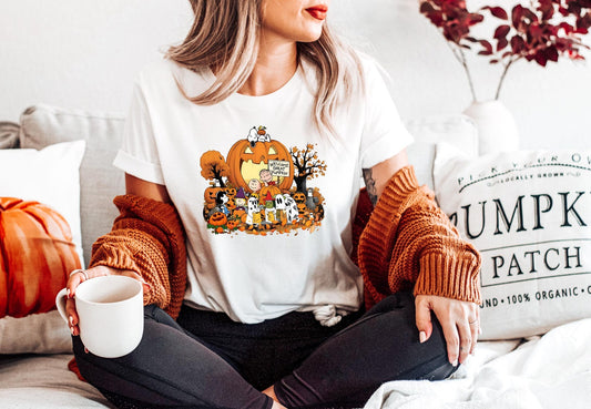 Great Pumpkin Halloween Shirt, Charlie Brown Fall Tee, Cute Peanuts Graphic T-Shirt, Funny Kids Halloween Top, Autumn Gift Shirt