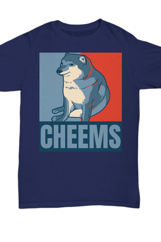 Cheems dogecoin tee- Dogecoin shirt for Dad, in cheemsburger we trust, crypto dog doge shirt, bitcoin meme