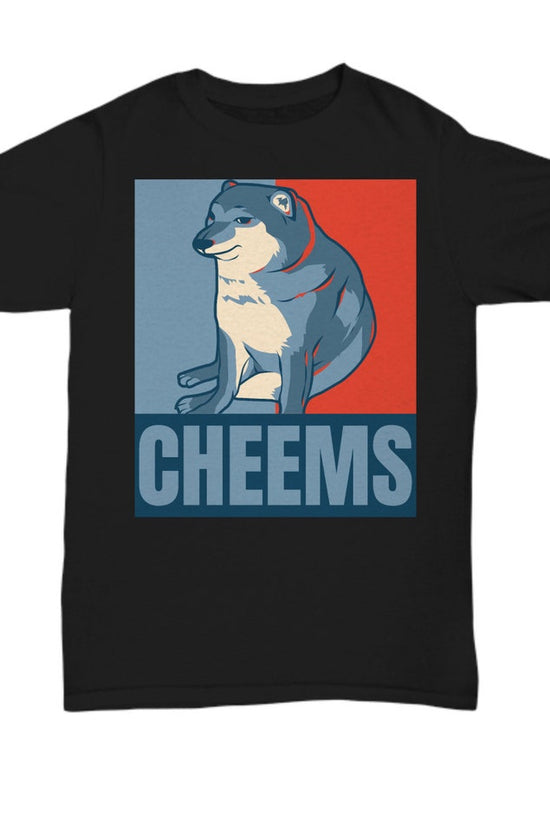 Cheems dogecoin tee- Dogecoin shirt for Dad, in cheemsburger we trust, crypto dog doge shirt, bitcoin meme