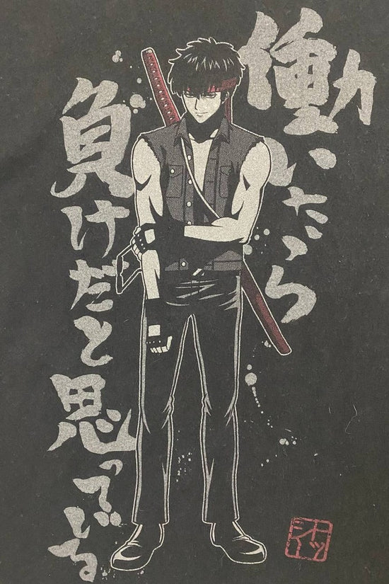 Vintage 00s GINTAMA big image nice design gintoki sakata cospa japan japanese anime manga akira lain evangelion slam dunk promo t-shirts