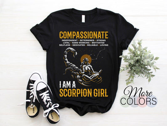 Scorpio Facts Traits Rules Astrological Zodiac Sign T-Shirt, Born October November Month Gift, Birthday Present Scorpius Horoscope Astrology