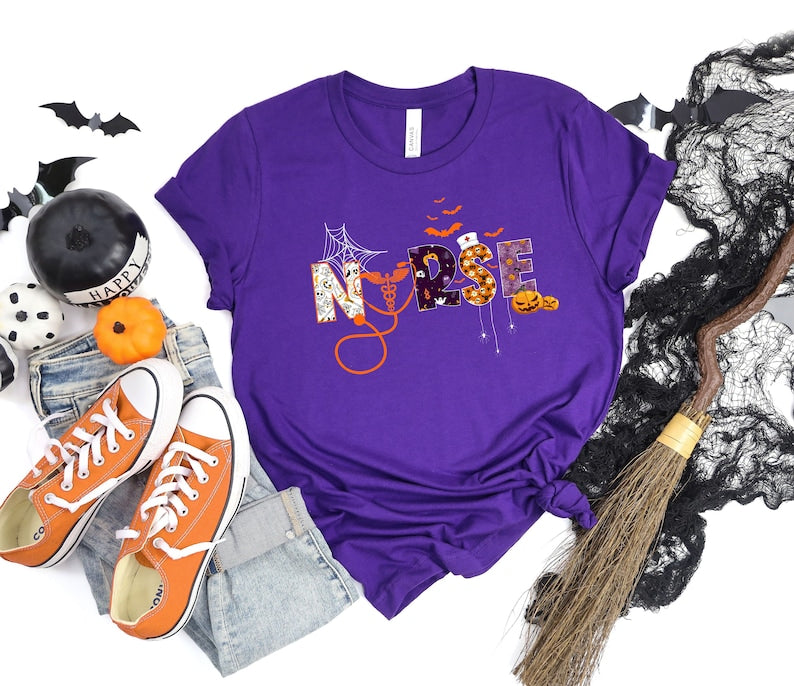 Halloween Nurse shirt,Halloween Nursing Shirt, Nurse Fall Shirt, Nurse Halloween, Nursing Tee, Halloween Shirt, Halloween Shirt