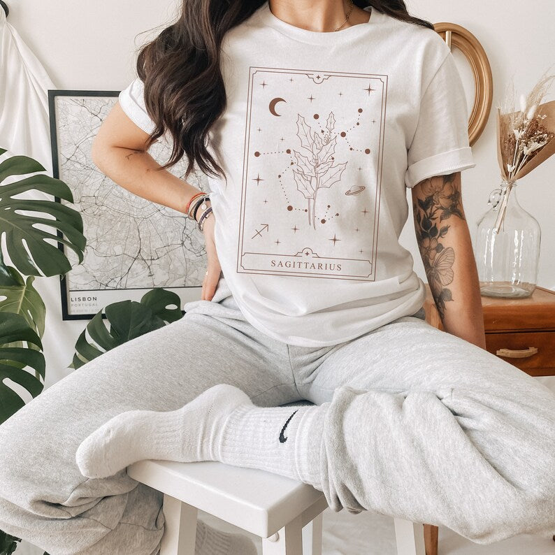 Sagittarius Shirt Sagittarius Gift Sagittarius Gifts December Birth Flower Shirt Birth Month Shirt Horoscope Shirt Zodiac Sign Shirt