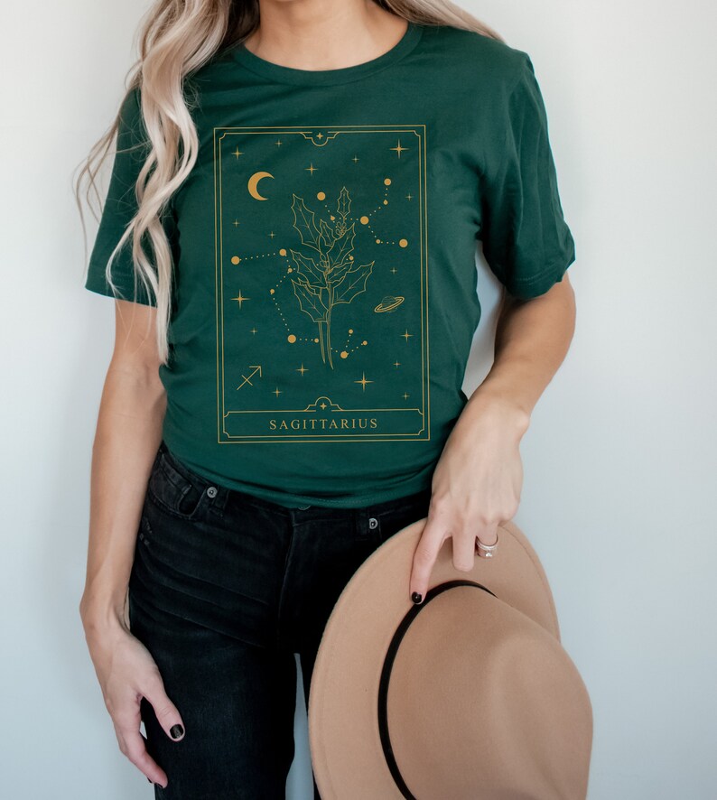 Sagittarius Shirt Sagittarius Gift Sagittarius Gifts December Birth Flower Shirt Birth Month Shirt Horoscope Shirt Zodiac Sign Shirt