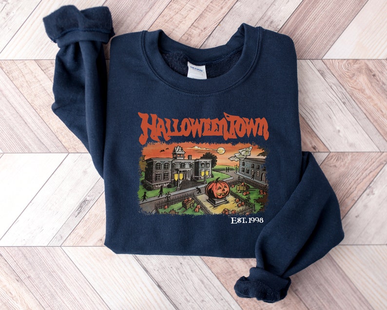 Halloweentown Est 1998 Sweatshirt, Halloweentown University, Retro Halloweentown Sweatshirt, Fall Sweatshirt, Halloween Sweatshirt