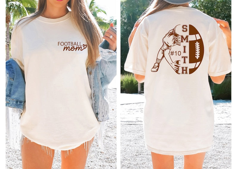 Football Shirt - Game Day Shirt - Football Season Shirt - Football Mom Shirt, T-Shirt