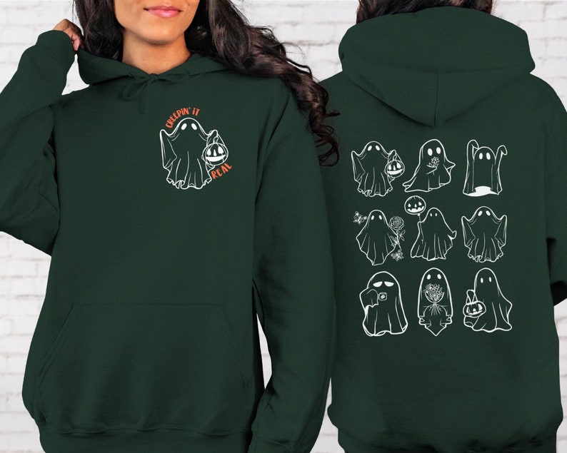 Halloween Ghost Hoodie, Halloween Hoodie Sweatshirt, Cute Spooky Shirt, Funny Ghost Sweatshirt Hoodie, Halloween Gifts Spooky Season Sweater