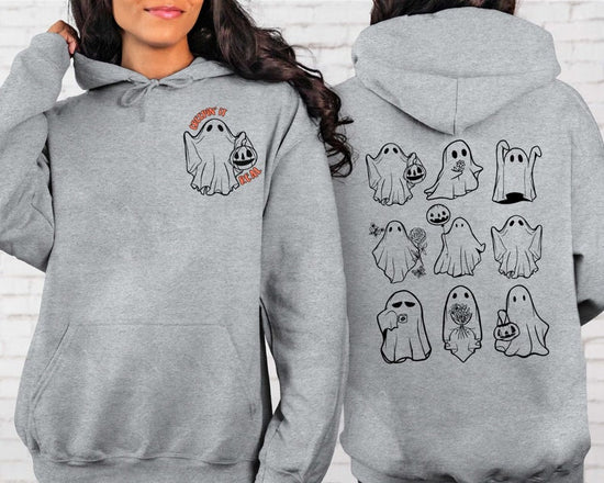 Halloween Ghost Hoodie, Halloween Hoodie Sweatshirt, Cute Spooky Shirt, Funny Ghost Sweatshirt Hoodie, Halloween Gifts Spooky Season Sweater