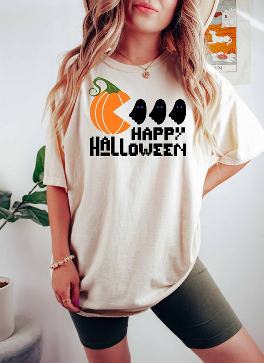 Happy Halloween T-Shirt, Women Halloween Shirt,Halloween Gift