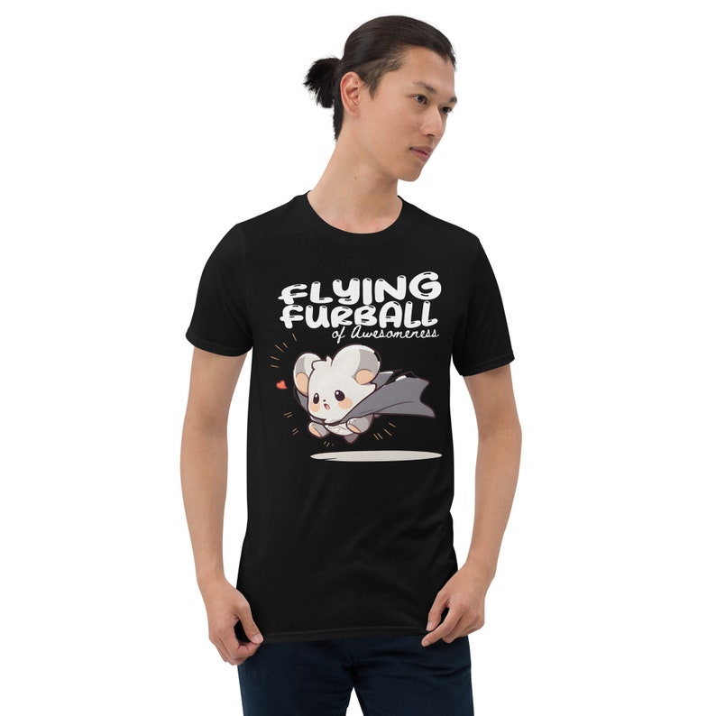 Flying Furball Awesomeness Chibi Power T-Shirt